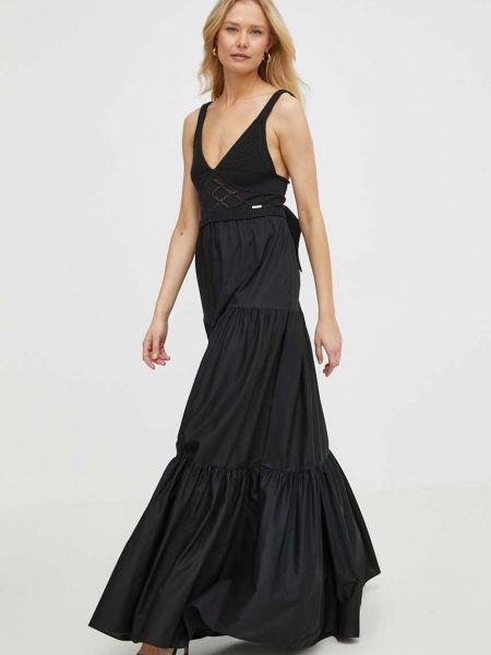 Черное длинное платье Liu Jo