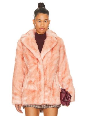 Blazer di pelliccia Unreal Fur rosa