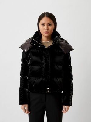 Утепленная демисезонная куртка Patrizia Pepe черная