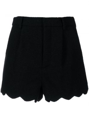 Shorts taille haute Saint Laurent noir