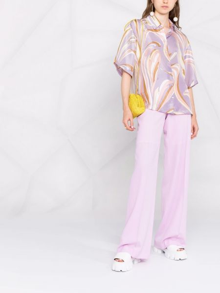 Camisa con estampado Emilio Pucci violeta