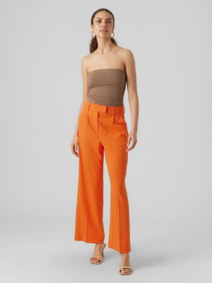 Παντελόνα Vero Moda πορτοκαλί
