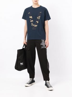 T-shirt aus baumwoll mit print Ports V