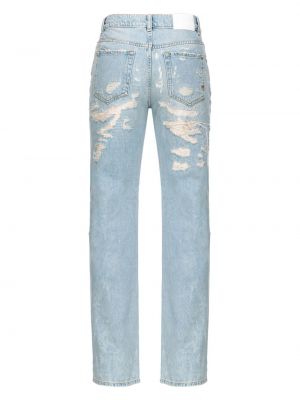 Distressed straight jeans Pinko