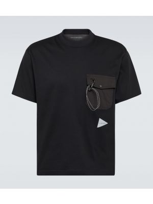 T-shirt en coton And Wander noir