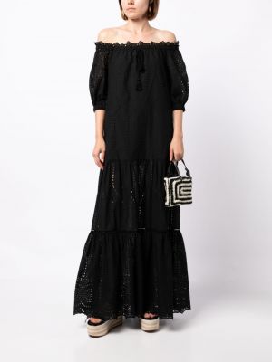 Nėriniuotas suknele Ermanno Firenze juoda