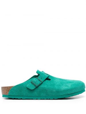 Semišové sandále Birkenstock zelená
