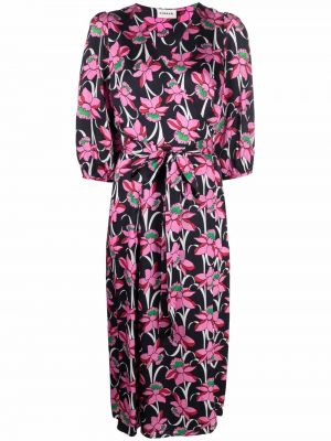 Trykt floral dress P.a.r.o.s.h. svart