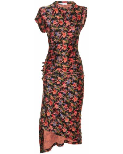 Μίντι φόρεμα με κουμπιά από ζέρσεϋ Paco Rabanne