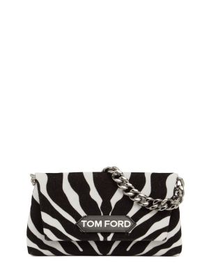 Zebra mintás nyaklánc nyomtatás Tom Ford fekete