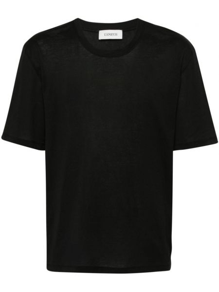 Einfarbige t-shirt aus baumwoll Laneus schwarz
