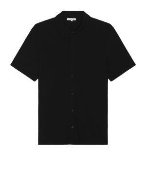 Хлопковая рубашка с коротким рукавом Cotton Citizen черная