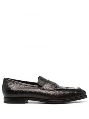 Skinn loafers Lidfort brun