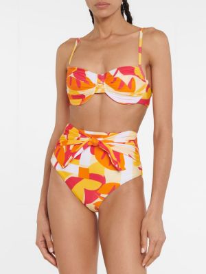 Bikini z nadrukiem Rebecca Vallance pomarańczowy