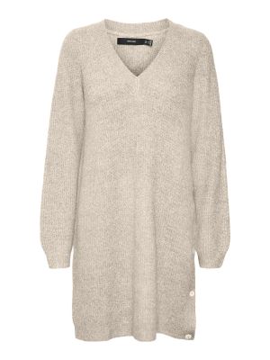 Robe en tricot Vero Moda beige