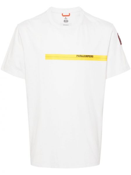 T-shirt à imprimé Parajumpers blanc