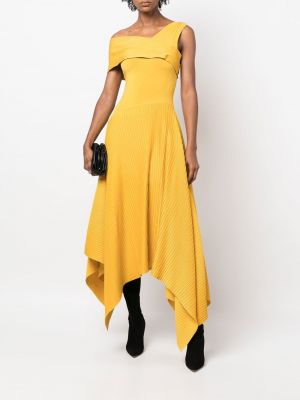 Asimetriškas maksi suknelė Az Factory geltona