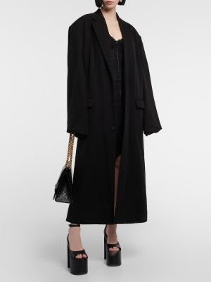 Cappotto di lana Balenciaga nero