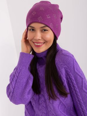 Kašmyro kepurė Fashionhunters violetinė