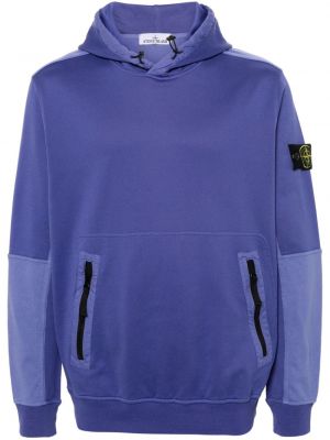Medvilninis džemperis su gobtuvu Stone Island violetinė