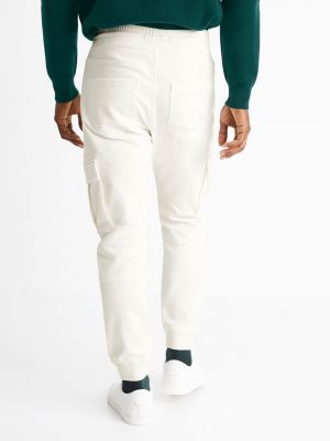 Cargo kalhoty Celio bílé