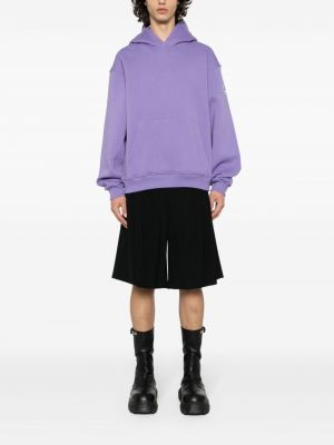 Džersis siuvinėtas džemperis su gobtuvu Neil Barrett violetinė