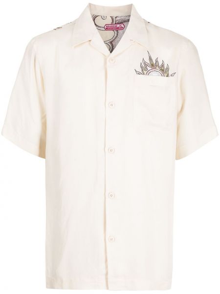 Camisa con perlas Maharishi blanco