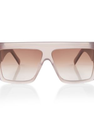 Oversized sluneční brýle Celine Eyewear hnědé
