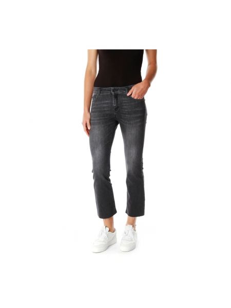 Slim fit jeans 7/8 Replay schwarz
