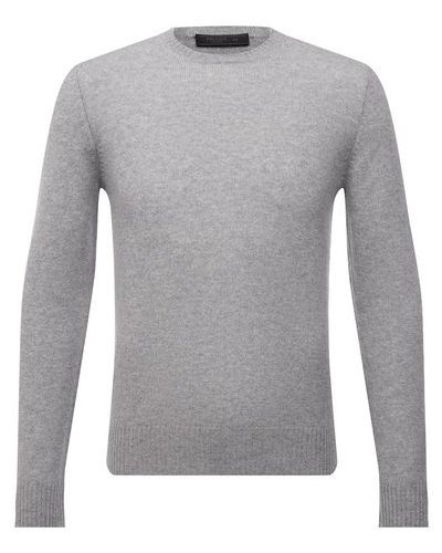 Кашемировый свитер Prada серый
