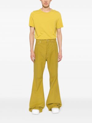 Pantalon en coton Rick Owens jaune