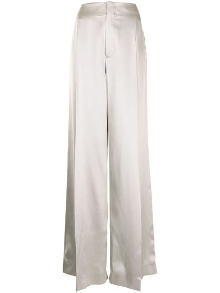 Pantalones de cintura alta bootcut Ralph Lauren Collection gris