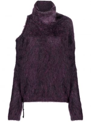 Asimetrični pulover Semicouture vijolična