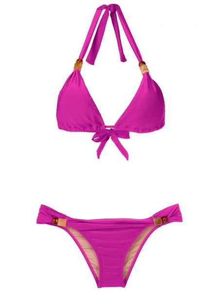 Bikini avec perles Adriana Degreas violet