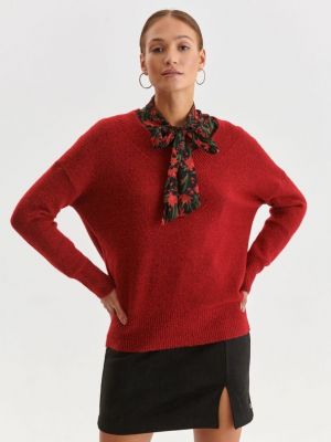 Czerwony sweter Top Secret