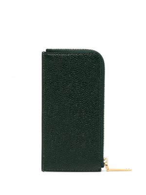 Usnjena denarnica z zadrgo Thom Browne zelena