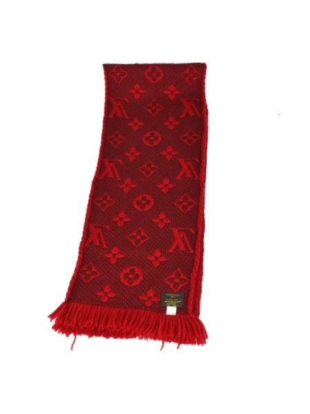 Szal wełniana Louis Vuitton Vintage czerwona
