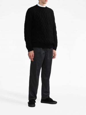Sweter wełniany Comme Des Garcons Homme czarny