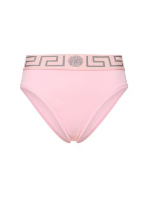 Jersey high waist slips Versace pink