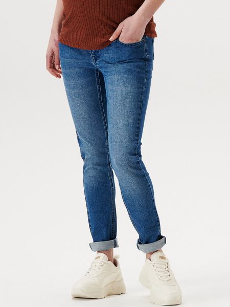 Приталенные джинсы Supermom синие