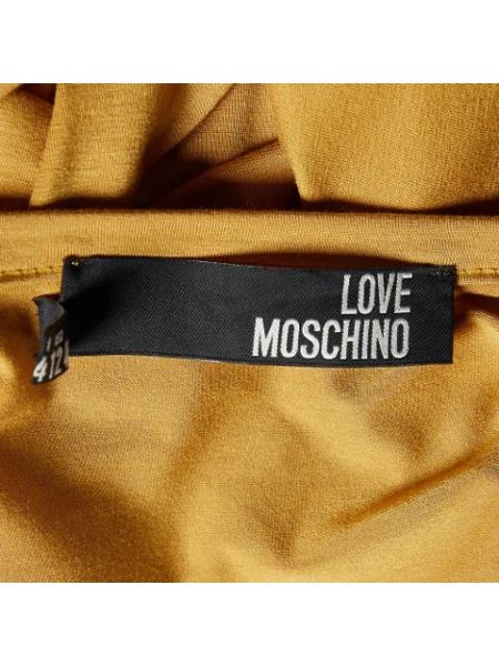 Vestido de malla Moschino Pre-owned amarillo