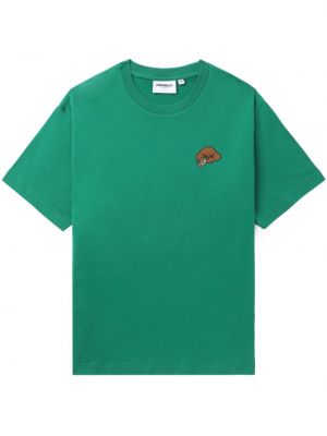 Βαμβακερή μπλούζα με σχέδιο Chocoolate πράσινο