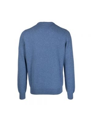 Sweter z kaszmiru Barba niebieski