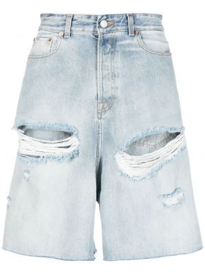 Szorty jeansowe z przetarciami Vetements