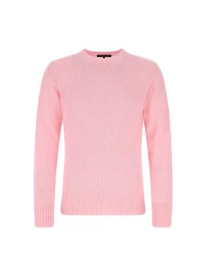 Dzianinowy sweter Brian Dales różowy