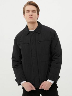 Черная утепленная демисезонная куртка Finn Flare