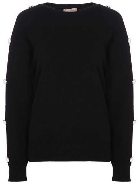 Черный кашемировый пуловер Michael Kors