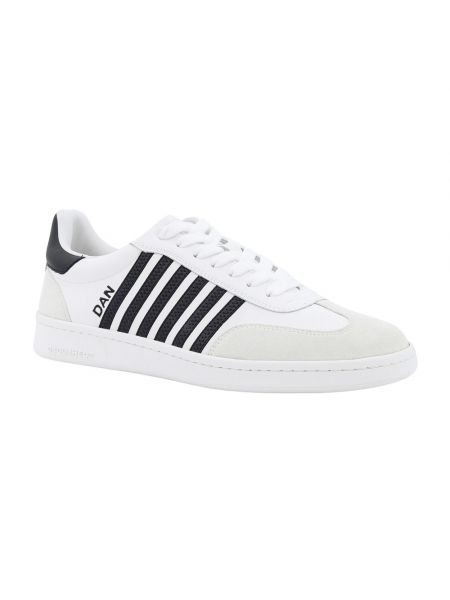 Sneakersy sznurowane Dsquared2 białe