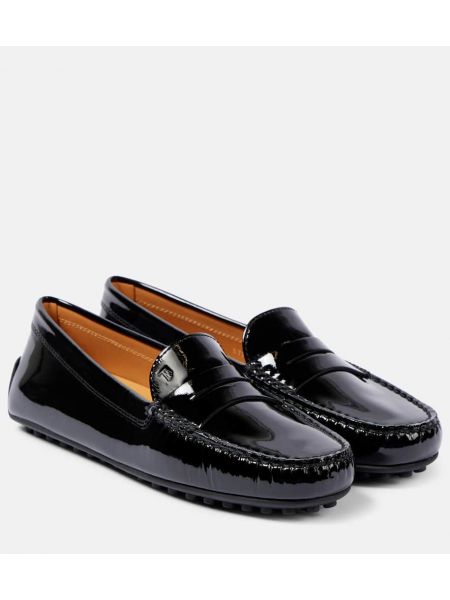 Rugan deri mokasen Tod's siyah