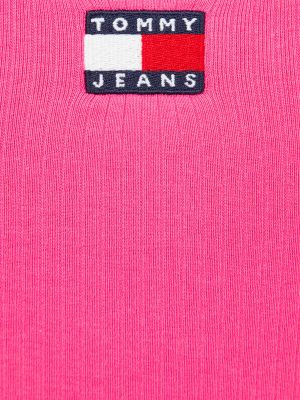 Кроп-топ вільного крою Tommy Jeans рожевий